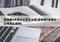 区块链5大审计公司怎么样[区块链5大审计公司怎么样啊]